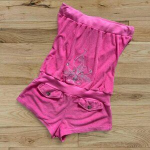 SOLD — BABY PHAT Y2K VELOUR TUBE ROMPER IN HOT PINK 🐈‍⬛🩷🩷🩷